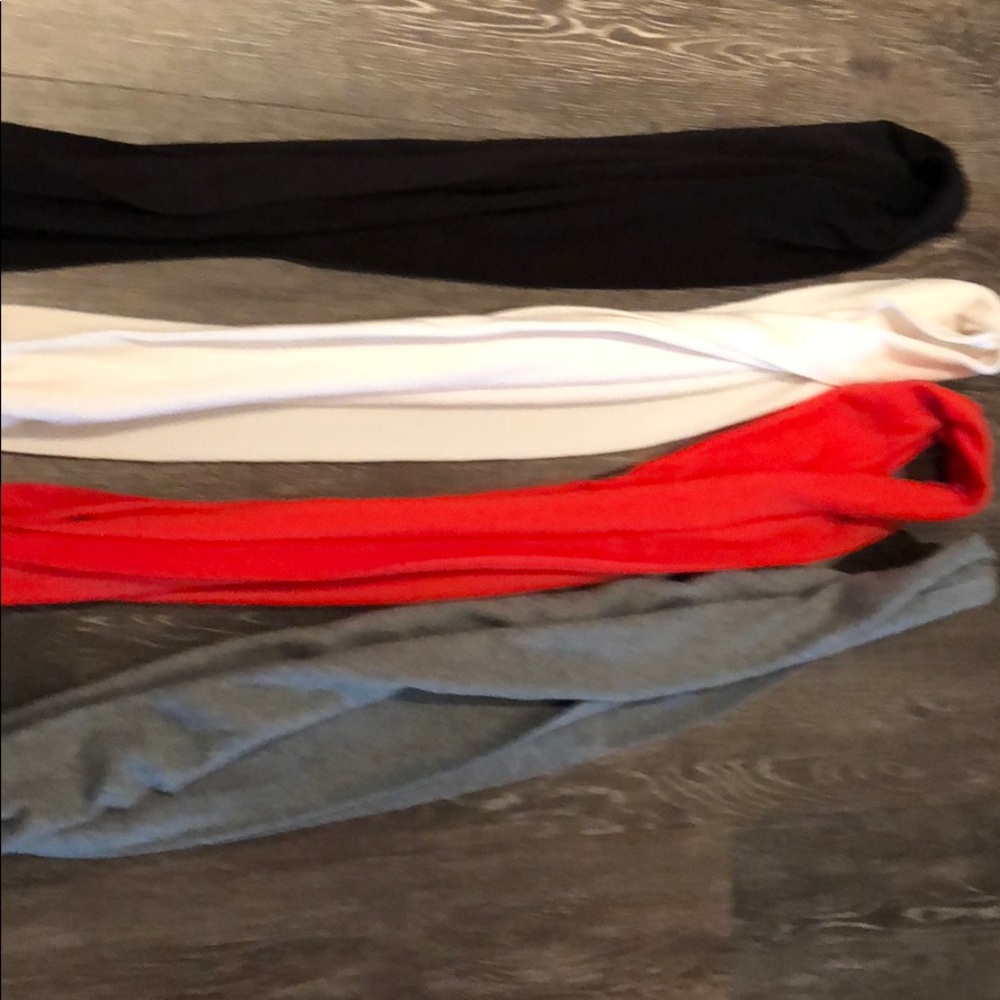 Four Infinity scarfs